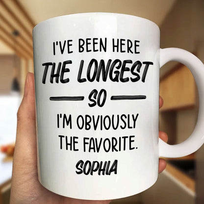 I'm Obviously The Favorite - Personalized Ceramic Coffee Mug