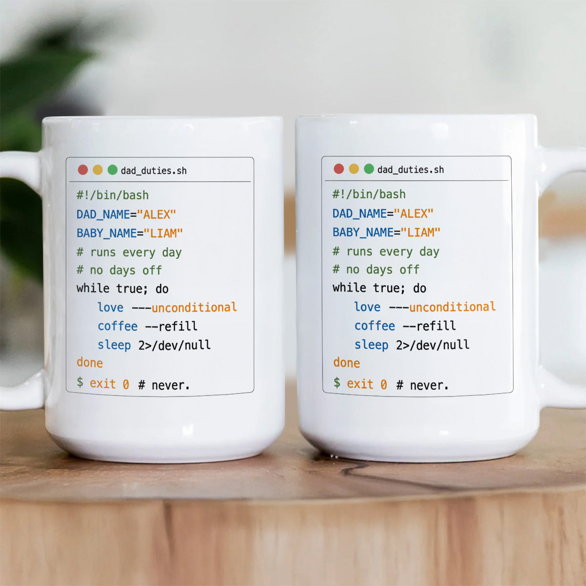 Dad_duties - Personalized Ceramic Coffee Mug