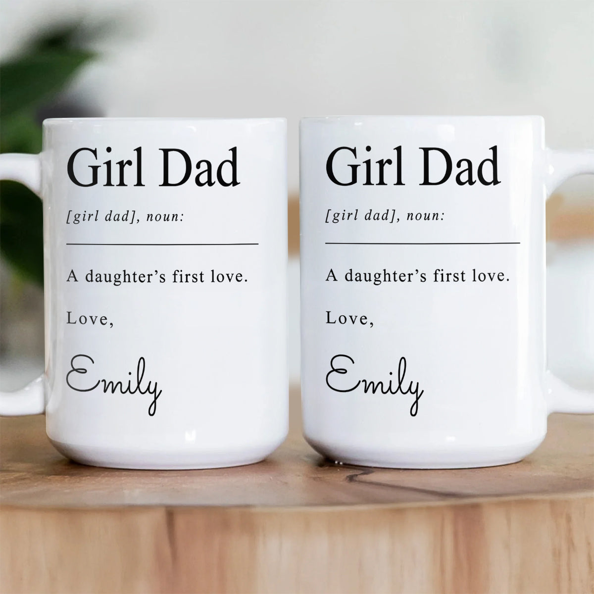 Girl Dad Definition - Personalized Ceramic Coffee Mug