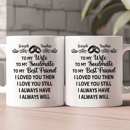 I Loved You Then I Love You Still - Personalized Ceramic Coffee Mug