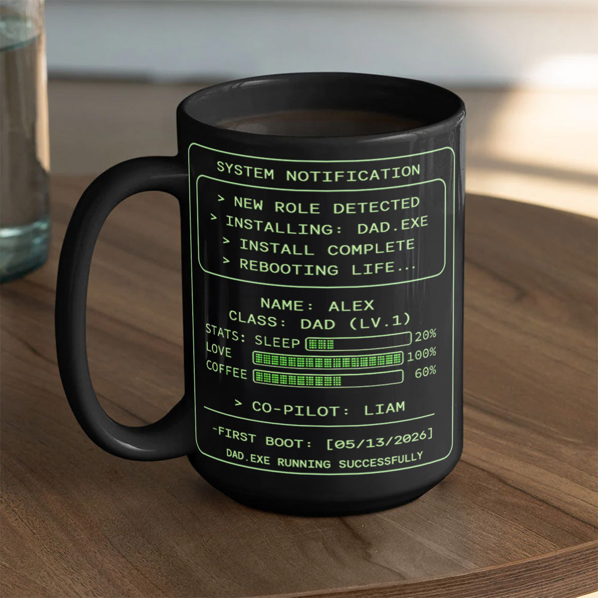 Dad.exe - Personalized Ceramic Coffee Mug