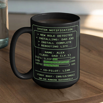 Dad.exe - Personalized Ceramic Coffee Mug