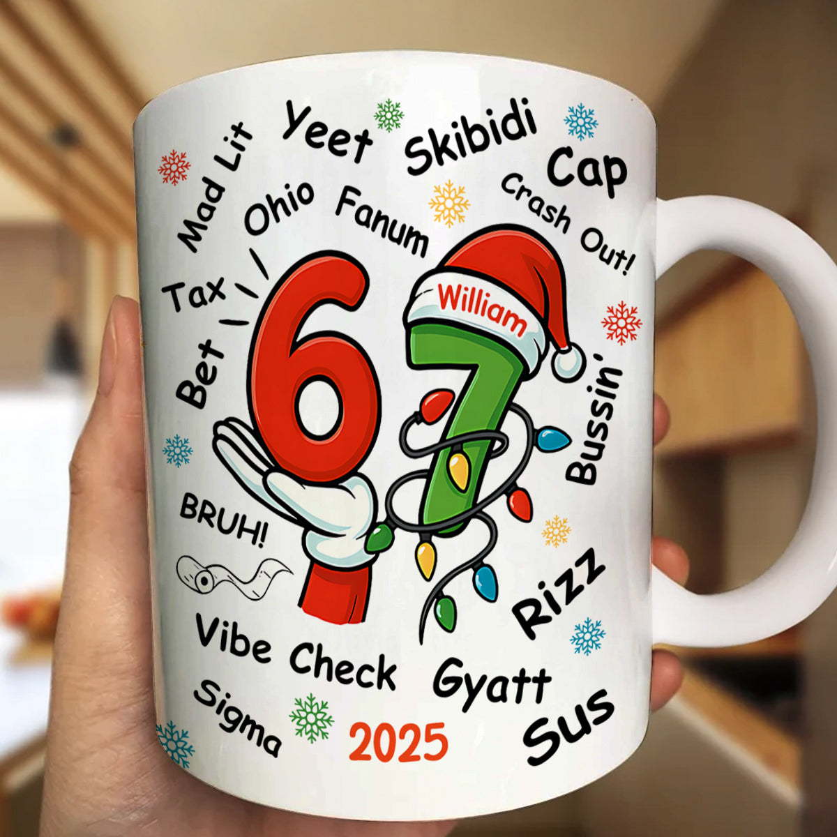 Six Seven 67 Funny Slang Gift For Teen - Personalized Coffee Mug