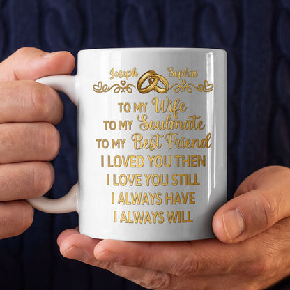 I Loved You Then I Love You Still - Personalized Ceramic Coffee Mug