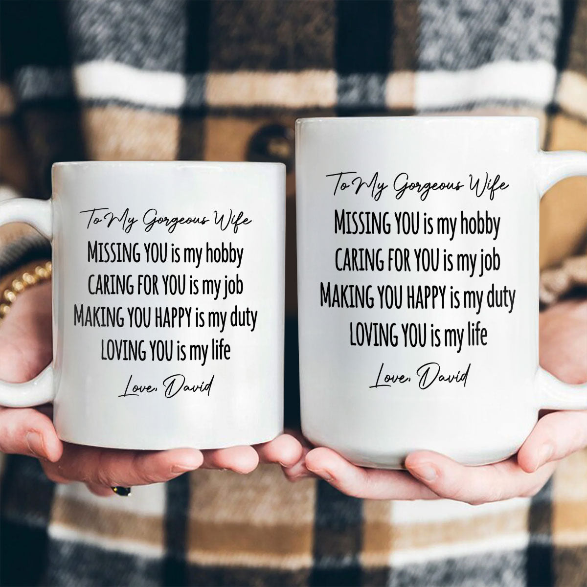 Loving You Is My Life - Personalized Ceramic Coffee Mug