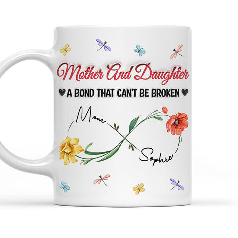 The Love Between Mother And Daughter - Personalized 3D Mug