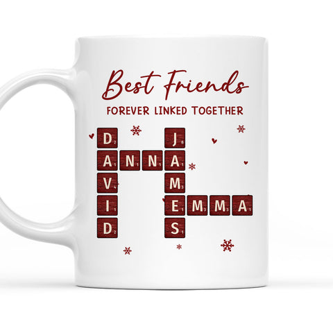 Best Friends Forever Linked Together - Personalized Coffee Mug