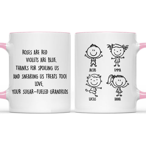 Thanks For Spoiling Us - Personalized Accent Mug