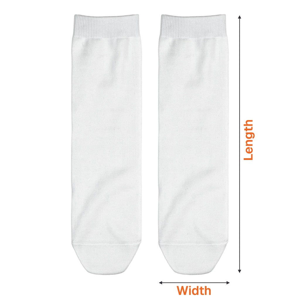 How to measure: sock length and width
